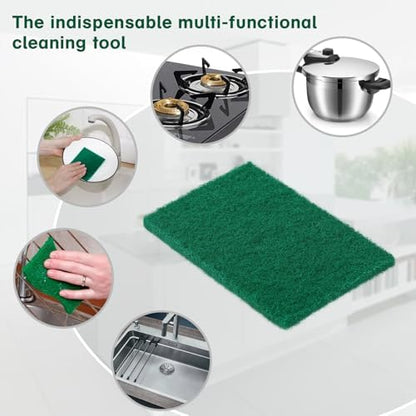 100 Pcs Scouring Pads, Dish Scrubber Scouring Pads - Image 3
