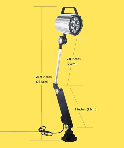 12W Explosion Proof Light 24V Waterproof LED Work Light for Lathe, CNC Milling Machine, Drilling Machine Adjustable Aluminum Alloy Long Arm (12)