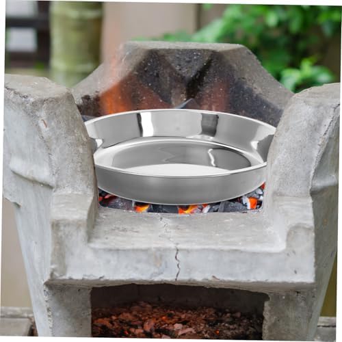 Korean Style round Stainless Steel Bbq Grill Pan Ash Catcher - Image 5