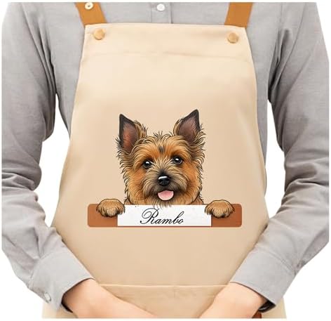 DIY Custom Pet Name Art Dog Kitchen Apron - Image 6