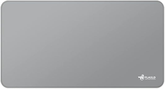 FLASLD Multi-Purpose Fireproof 24 X 42 inches Floor Mat for Indoor or Outdoor Use, Grill Pad for Fireplace, Kitchen Stove, CookTop and Hearth, Premium Deck and Patio Grill Mat, Silver Gray