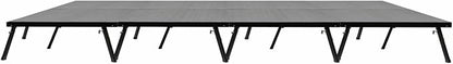8'x16' MYSTAGE 8 Stage Platform - Portable, Folding Lightweight Aluminum Performance Deck with Adjustable Height 17"-28" - US Patented Design