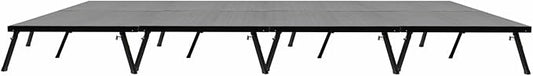 8'x16' MYSTAGE 8 Stage Platform - Portable, Folding Lightweight Aluminum Performance Deck with Adjustable Height 17"-28" - US Patented Design