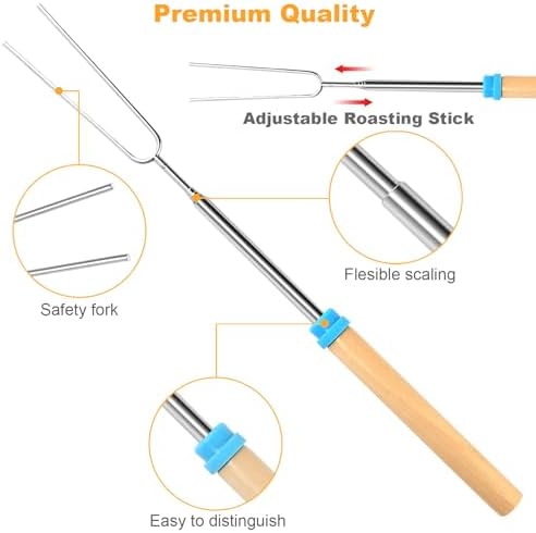 5 Pcs Marshmallow Roasting Sticks - Image 3