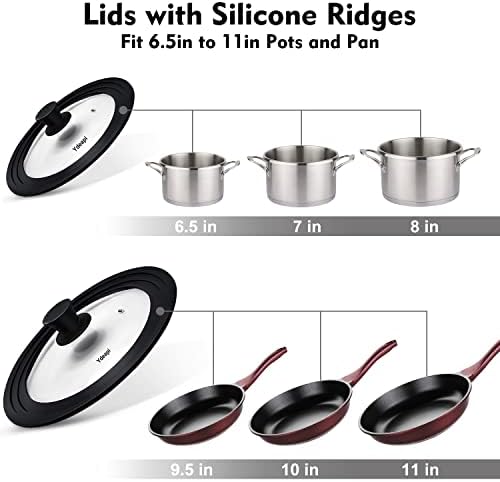 Ydeapi Universal Lids for Pots, Pans & Skillets - Image 3