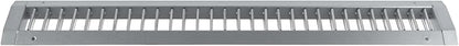 Repa Market 25" x 3" Inch Air Grille for Round Spiral Ducts - Adjustable Single Louvre Blade - Galvanized Ventilation Cover - Side Fit Round Surface Canal Ducting from 7" to 15.75" Inches