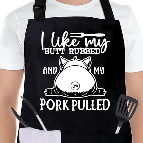 Grilling Aprons for Men, Cnavas Corss Back by CusugbasoHomeDecor