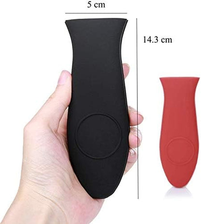 4 Packs Silicone Hot Handle Holder Kitchen Heat Resistant Fry Pan Milk Pot - Image 2