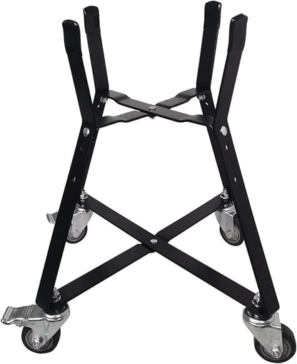 MinMax Big Green Egg Nest, Grill Stand for Big Green Egg Accessories, Rolling Nest with Heavy Duty Locking Caster Wheels Powder Coated Steel for BGE Smoker Kamado Joe Accessories