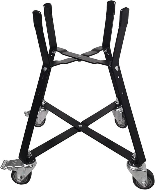 MinMax Big Green Egg Nest, Grill Stand for Big Green Egg Accessories, Rolling Nest with Heavy Duty Locking Caster Wheels Powder Coated Steel for BGE Smoker Kamado Joe Accessories