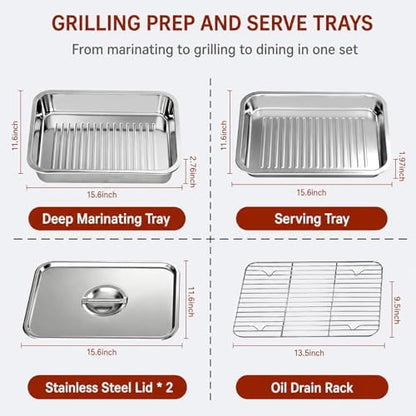 Grill Prep & Serve Tray Set - Image 2