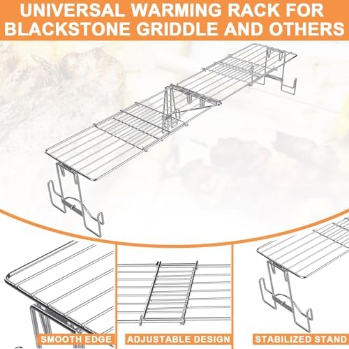 Adjustable Griddle Warming Rack - Image 4