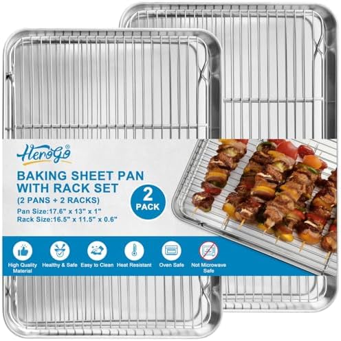Herogo Stainless Steel Half Sheet Baking Pan by Herogo