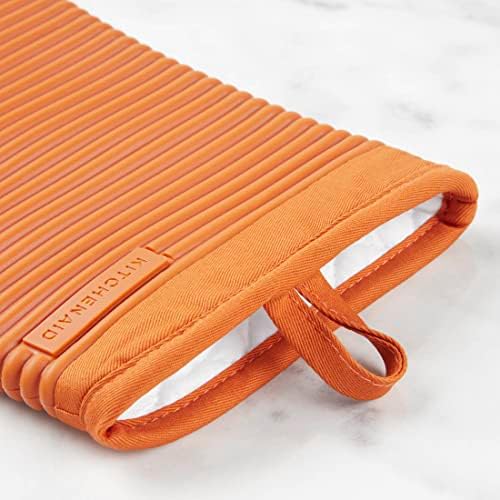 KITCHENAID Ribbed Soft Silicone Oven Mitt 2-Pack Set - Image 5