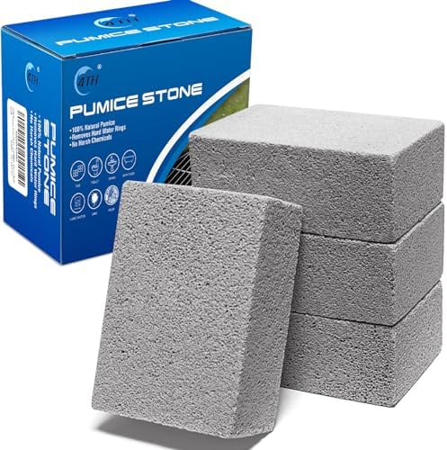 4TH Pumice Stone for Grill Cleaning, Heavy Duty Cleaning Brick, 4 Packs by 4TH