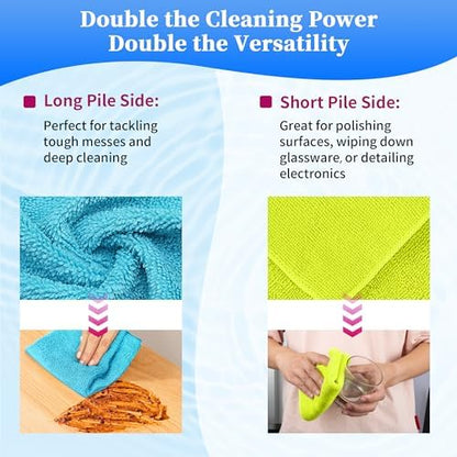 FIXSMITH Shop Towels-800 Pack, 12 x 16 in Microfiber Cleaning Cloth, Highly - Image 5