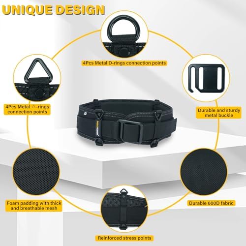 MELOTOUGH Padded Tool Belt, Electrician Tool Belt, Work Belt - Image 3