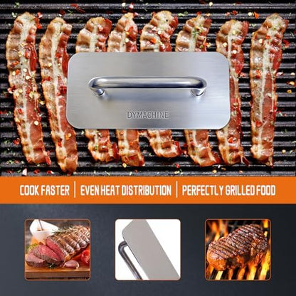 Stainless Steel Burger Press, 9 Inch Smash Burger Press, 2.5mm Non-Stick Smooth - Image 6