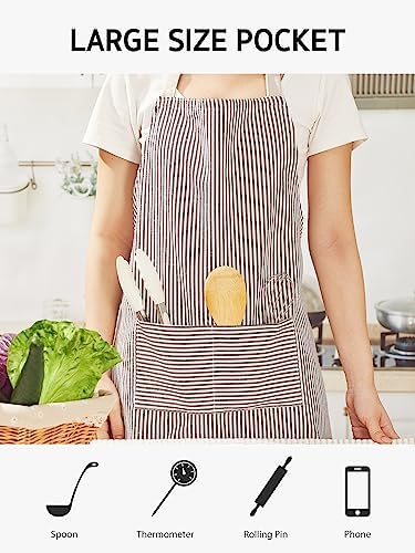 Syntus Apron for Men Women, Adjustable Cooking Kitchen Apron - Image 6
