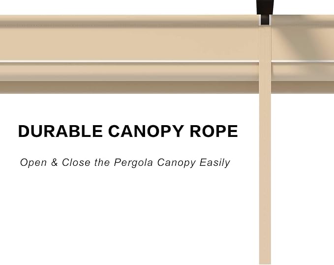 Pergola Shade Cover Replacement Canopy Top Compatible - Image 8