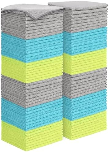 AIDEA Microfiber Cleaning Cloth-100PK, Microfiber Towels by AIDEAHOME