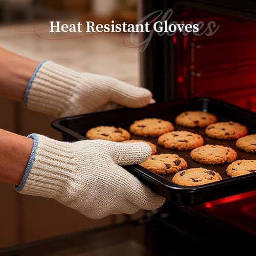 Heat Resistant Oven Gloves, Ove Glove BBQ Gloves Heat Resistant Cooking Oven - Image 4