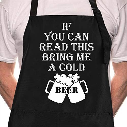 Rosoz Funny BBQ Black Chef Aprons by Rosoz