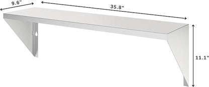 KoolMore 36 in. Front Shelf for Commercial Outdoor BBQ Grill in Stainless-Steel (KM-CG-FS36)