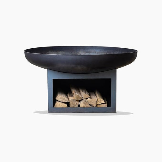 Fire Pit Bighorn 31.5" Outdoor Fire Bowl, Steel Firepit for Patio, Backyard & Garden (31.5" Bighorn)