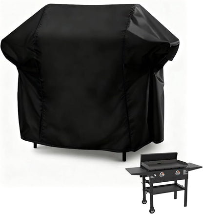 Heavy Duty Flat Top Grill Cover for Blackstone 28" Omnivore Griddle,54 inch Cover for 1883 Original Griddle with Hood, 2 Burner Grill Cover for Black Stone,54"x 26"x35"