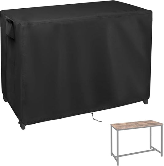 Outdoor Bar Table Cover for Bar Height Patio Furniture Table, 49inch Waterproof Portable Bar Tall Table Cover for Kitchen Dining Table and Pub Table-49"L x 19"W x 36"H