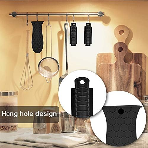 3 Pack Silicone Hot Handle Holder, Silicone Assist Handle Holder Cast Iron - Image 4