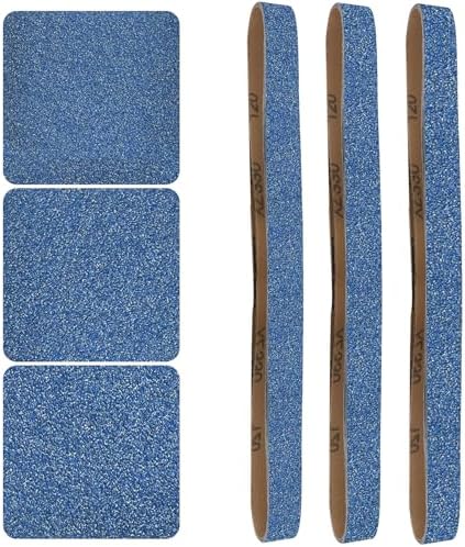 1x42 Inch Sanding Belts 12 Pcs 3 Grits Sizes Heavy Duty Belt Sander Zirconia by Aolabela