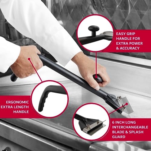 Chef Master Griddle Scraper & Flat Top Grill Cleaner - Image 3