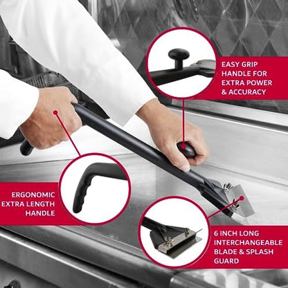 Chef Master Griddle Scraper & Flat Top Grill Cleaner - Image 3