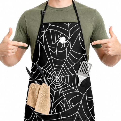 Apron for Women Men with Pockets, Adjustable Oxford Fabric Chef Aprons for by Agiftforalovedone