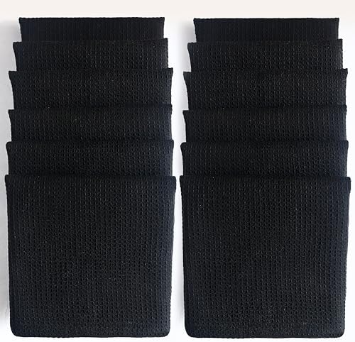 Black Cotton Cleaning Rags For Housekeeping - Image 2