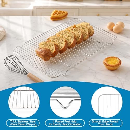 Herogo Large Baking Sheet with Wire Rack Set - Image 4