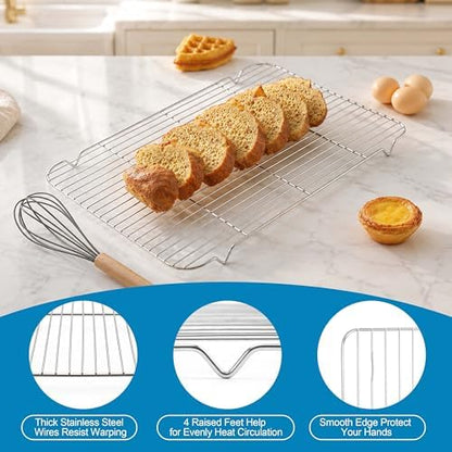 Herogo Large Baking Sheet with Wire Rack Set - Image 4