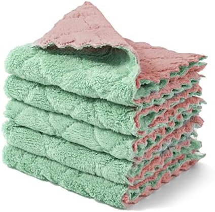 kimteny Microfiber Dish Cloths for Washing Dishes 5 Pack by kimteny