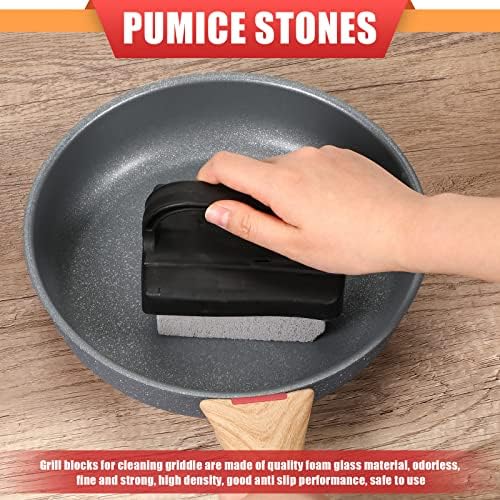 Kacctyen 16 Pcs Pumice Stones Scrubbing Grill Griddle Cleaning Brick Block - Image 7