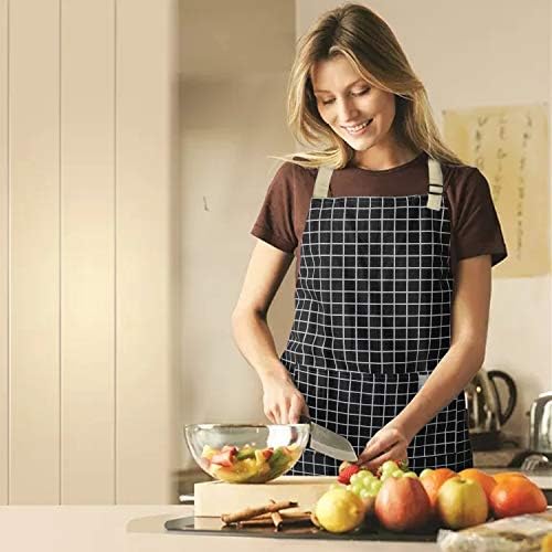 NLUS 2 Pack Kitchen Cooking Aprons, Adjustable Bib Waterproof Chef Apron - Image 6
