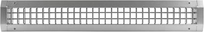 Repa Market 25" x 3" Inch Air Grille for Round Spiral Ducts - Adjustable Double Louvre Blade - Galvanized Ventilation Cover - Side Fit Round Surface Canal Ducting from 7" to 15.75" Inches