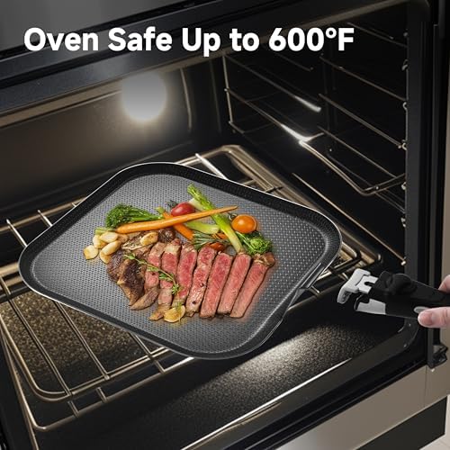 LOLYKITCH 11'' Nonstick Square Griddle Pan - Image 4