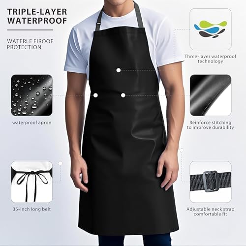GoldPig Waterproof Apron, Chemical Resistant - Image 3