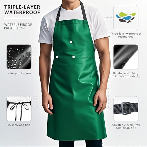 GoldPig Waterproof Apron, Chemical Resistant - Image 3