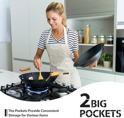 VALOME 2 Pack Kitchen Aprons - Image 5