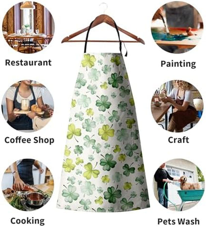 Shamrock Clover Apron St. Patrick's Day Aprons - Image 3