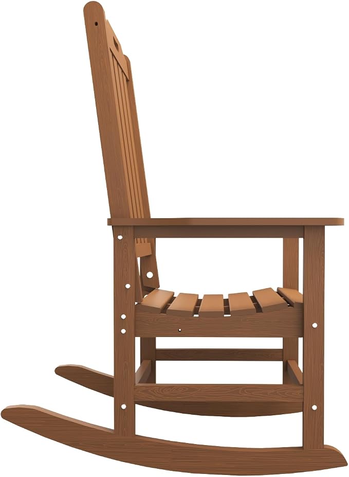 THOEOE Outdoor Rocking Chairs Set of 8, Oversized Patio Rocking Chair | HDPE - Image 9