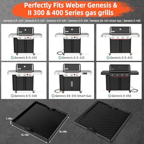 Grill Griddle for Weber Genesis 300 & 400 Series - Image 3